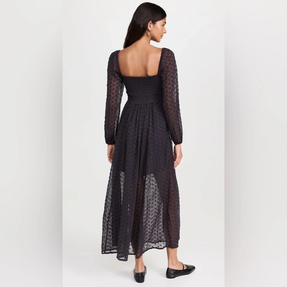 NEW Free People Malina Maxi Dress in Dark Scales - Picture 4 of 16